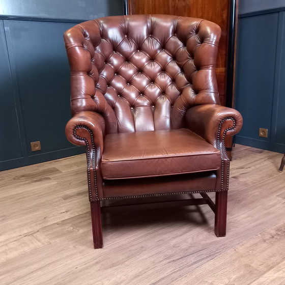 Image 1 of Chesterfield Barrelback Armchair