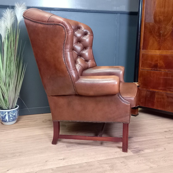 Image 1 of Chesterfield Barrelback Armchair