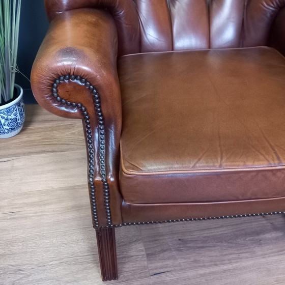 Image 1 of Chesterfield Barrelback Armchair