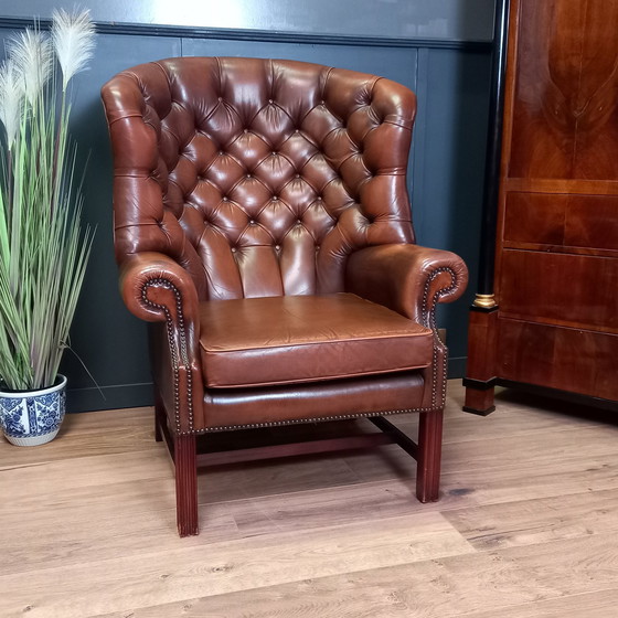 Image 1 of Chesterfield Barrelback Armchair