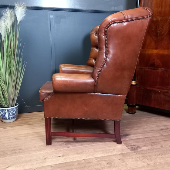 Image 1 of Chesterfield Barrelback Armchair