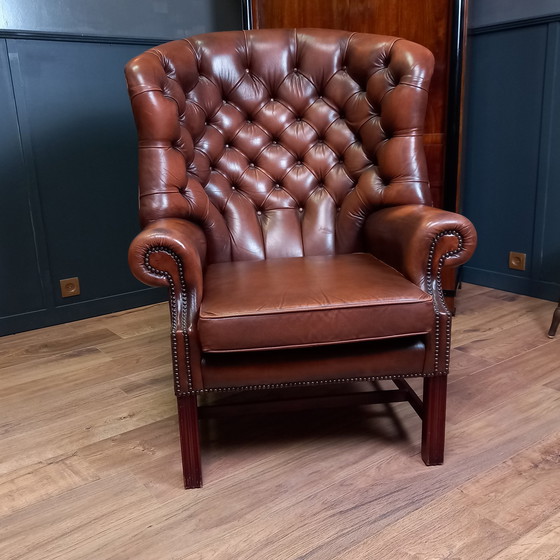 Image 1 of Chesterfield Barrelback Armchair