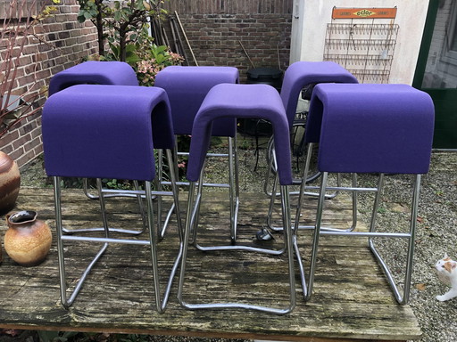 6X Materia Plinth Swedish Design Barstool