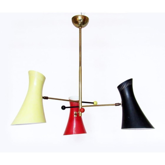 Image 1 of Vintage atomic chandelier, 1950