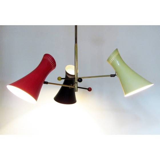Image 1 of Vintage atomic chandelier, 1950