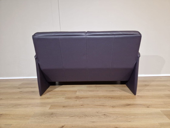 Image 1 of Leolux Bora Beta - 2 Seater Sofa - Purple - Leather - Design.