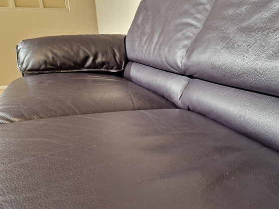 Image 1 of Leolux Bora Beta - 2 Seater Sofa - Purple - Leather - Design.