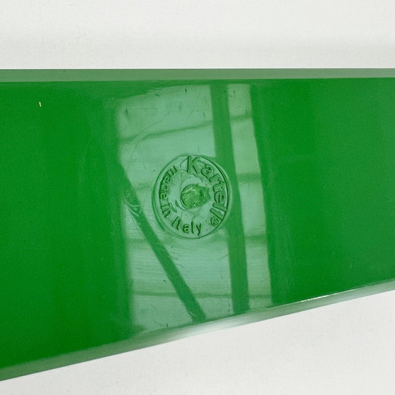 Image 1 of Green Desk Organiser By Pio Manzu For Kartell, 1970S