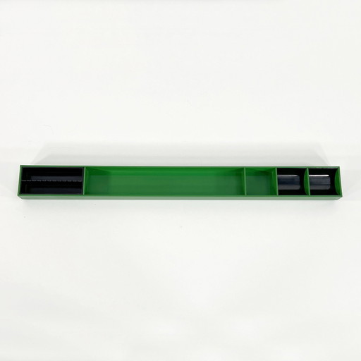 Green Desk Organiser By Pio Manzu For Kartell, 1970S