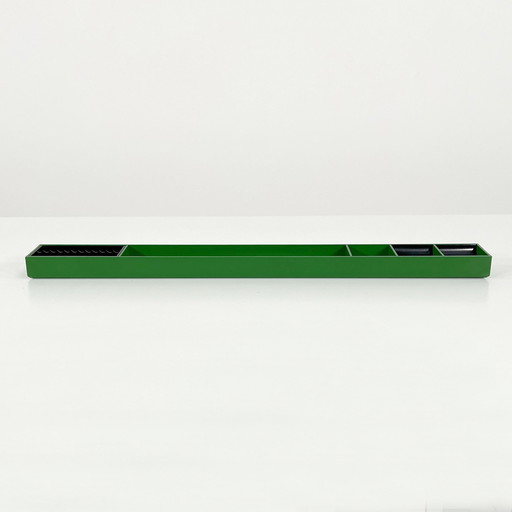 Green Desk Organiser By Pio Manzu For Kartell, 1970S