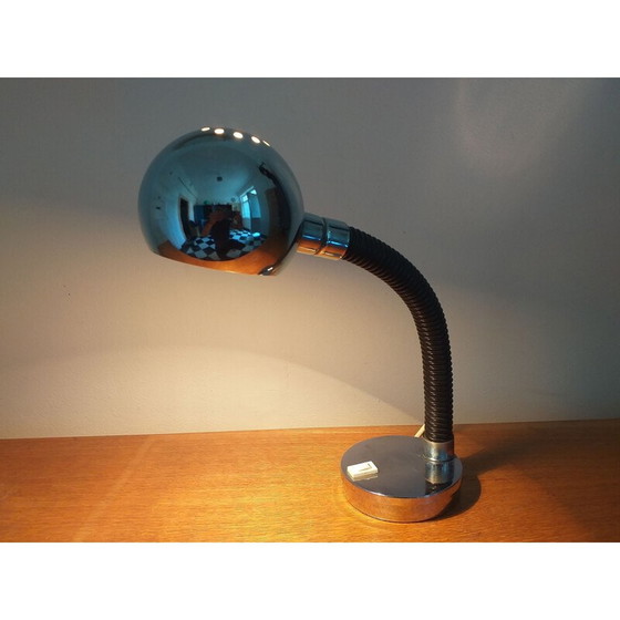 Image 1 of Mid Century Table Lamp Elbow Targetti Sankey Italy 1970s