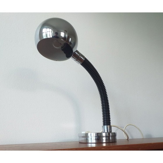 Image 1 of Mid Century Table Lamp Elbow Targetti Sankey Italy 1970s