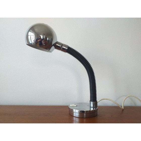 Image 1 of Mid Century Table Lamp Elbow Targetti Sankey Italy 1970s