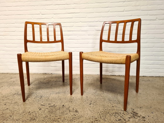 Image 1 of Model 83 Chairs By Niels Otto Møller For J. L. Møllers Møbelfabrik