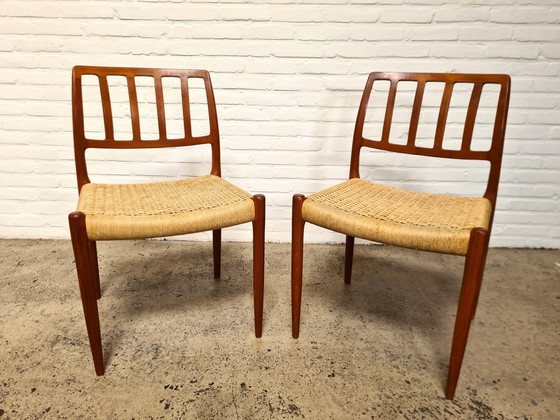 Image 1 of Model 83 Chairs By Niels Otto Møller For J. L. Møllers Møbelfabrik