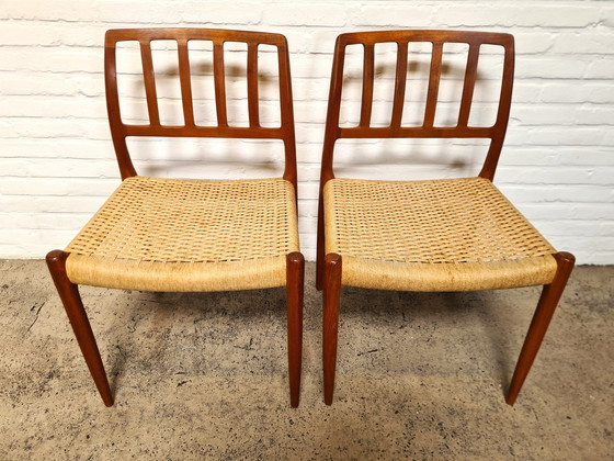 Image 1 of Model 83 Chairs By Niels Otto Møller For J. L. Møllers Møbelfabrik