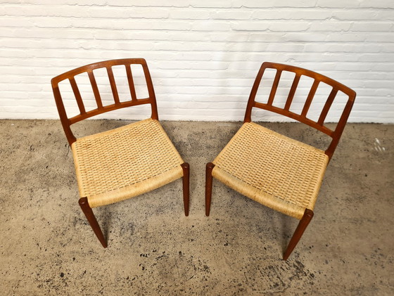 Image 1 of Model 83 Chairs By Niels Otto Møller For J. L. Møllers Møbelfabrik