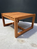 Mesa de centro/auxiliar de los años 70, pino natural 