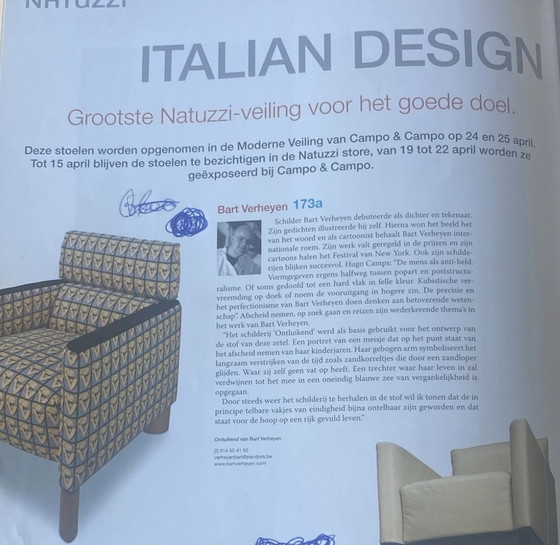 Image 1 of Natuzzi X Bart Verheyen club zetel