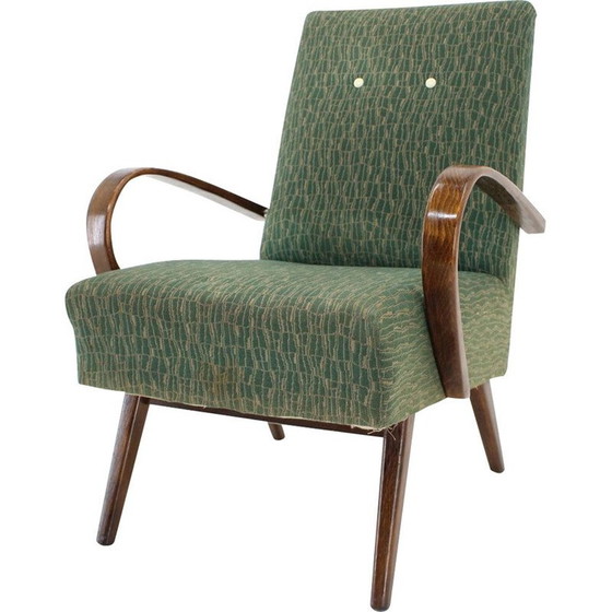 Image 1 of Vintage Pair of armchairs by Jindrich Halabala  1960s 