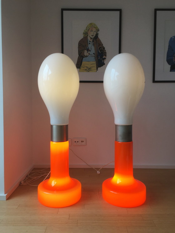 Image 1 of 2x Carlo Nason  Mazzega lamp