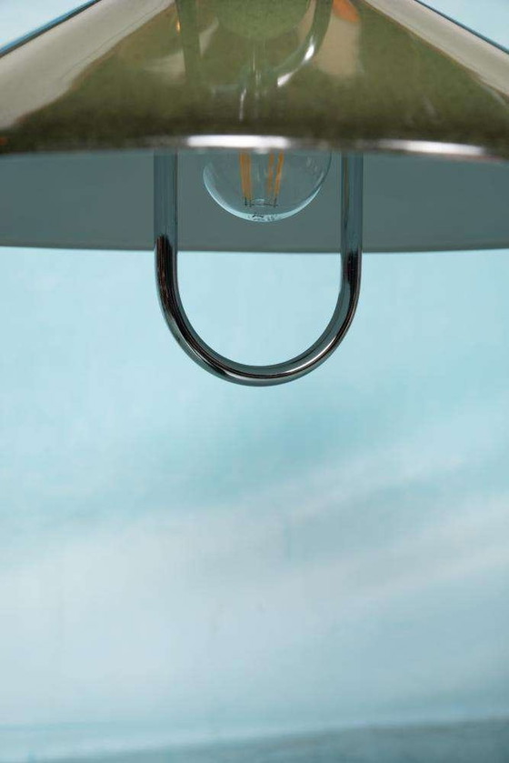 Image 1 of Lampada a sospensione verde spaziale, lampada a sospensione svedese vintage anni '70