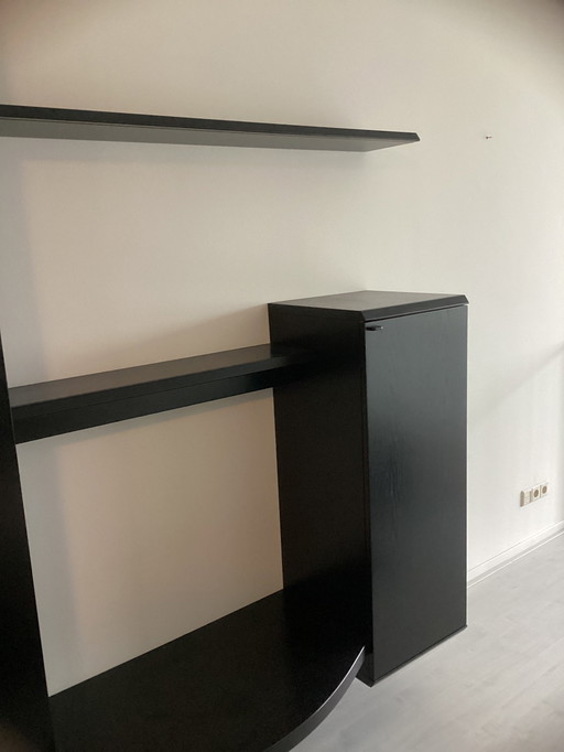 Wall Unit Interstar S 5000, Textured Oak Black