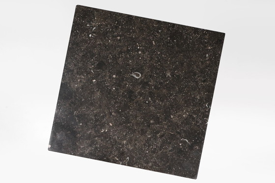 Image 1 of Comodino Art Déco francese con piano in pietra blu, anni '20