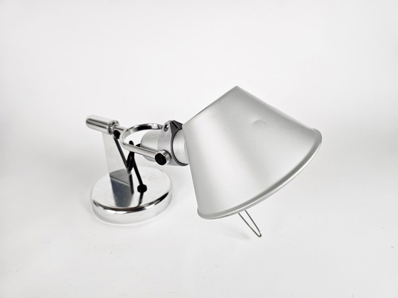 Image 1 of Artemide - Tolomeo Faretto - Michelle de Lucchi & Giancarlo Fassina - model Micro - table lamp - silver - 90's