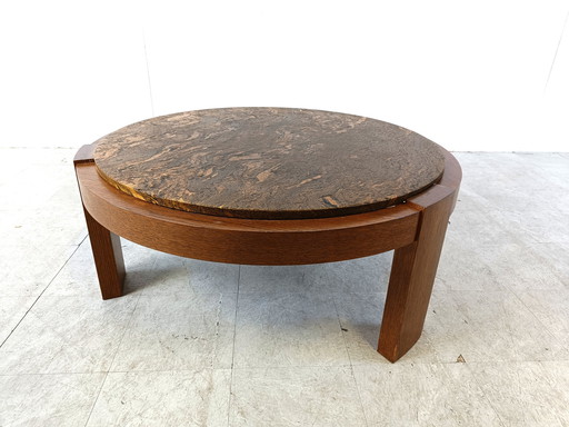 Brutalist tripod coffee table