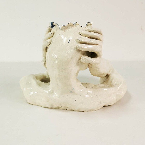 Image 1 of Vintage fired ceramic sculpture, England 1990