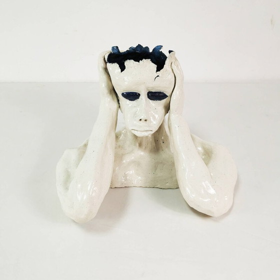 Image 1 of Vintage fired ceramic sculpture, England 1990