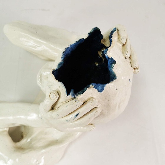 Image 1 of Vintage fired ceramic sculpture, England 1990