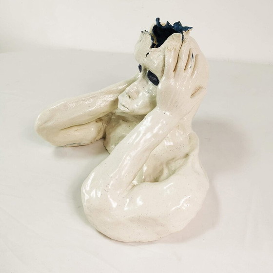 Image 1 of Vintage fired ceramic sculpture, England 1990