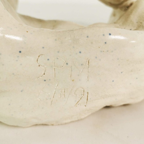 Image 1 of Vintage fired ceramic sculpture, England 1990