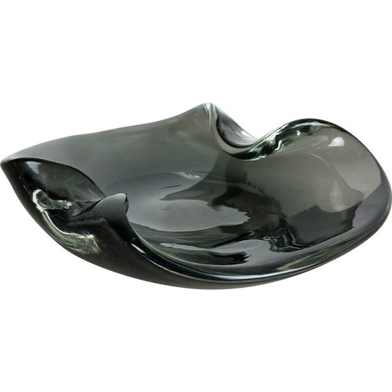 Image 1 of Vintage New Old Stock Murano Glass Shell Bowl Antonio da Ros Cenedese Italy 1960s