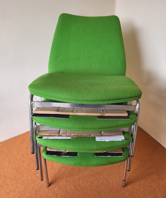 Image 1 of 4x Danish Vintage Armchairs, Green