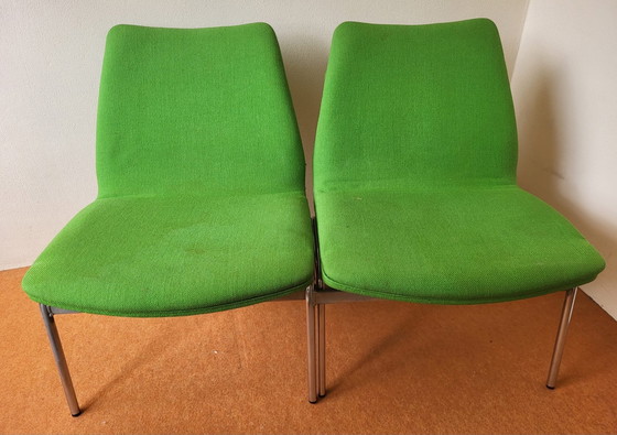 Image 1 of 4x Danish Vintage Armchairs, Green