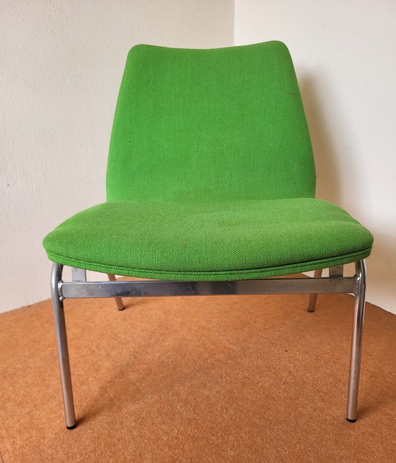 Image 1 of 4x Danish Vintage Armchairs, Green