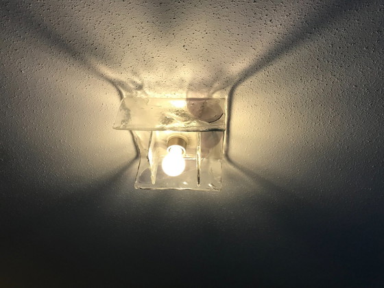 Image 1 of Carlos Nason Murano Glass Ceiling Lamp # Vintage 70S #