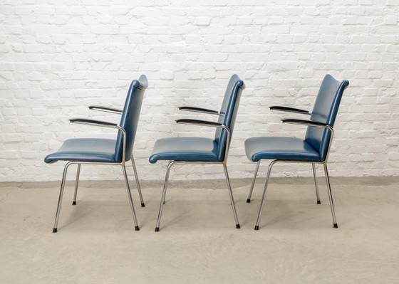 Image 1 of Gebroeders De Wit, Dutch Design Set of Three Dutch Design Arm Chairs. The Netherlands, 1960s.