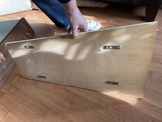 Image 1 of Mid - Century Vanity Wall Cabinet Floating With Mirror
