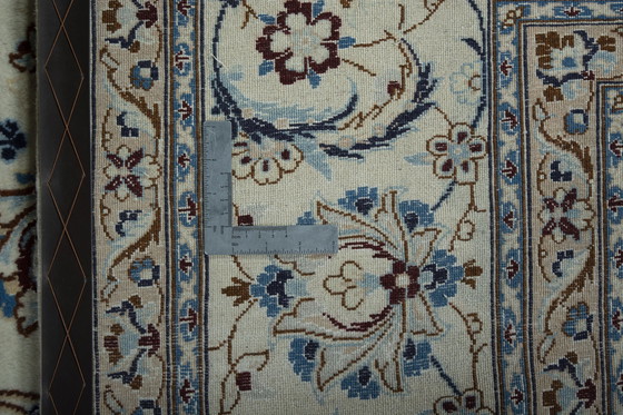 Image 1 of Hand-knotted Nain 9 La Persian Carpet With Silk - 341 X 256 Cm