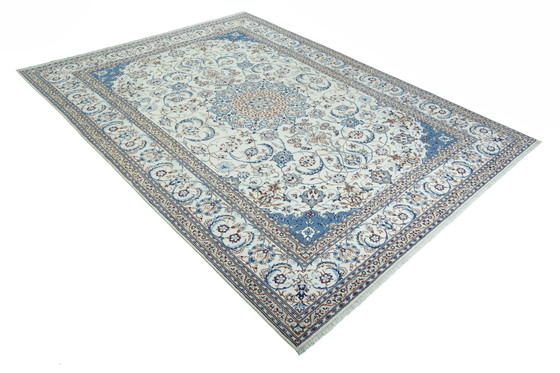 Image 1 of Hand-knotted Nain 9 La Persian Carpet With Silk - 341 X 256 Cm