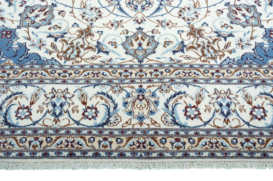 Image 1 of Hand-knotted Nain 9 La Persian Carpet With Silk - 341 X 256 Cm