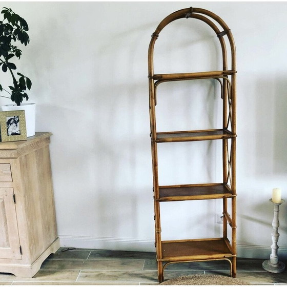 Image 1 of Mensola in rattan vintage