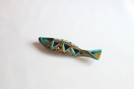 Image 1 of Elio Schiavon Abstract Ceramic Fish Sculpture Italy 1950S