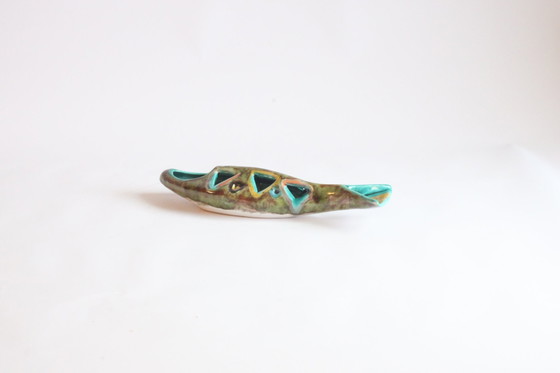 Image 1 of Elio Schiavon Abstract Ceramic Fish Sculpture Italy 1950S