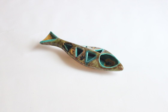 Image 1 of Elio Schiavon Abstract Ceramic Fish Sculpture Italy 1950S