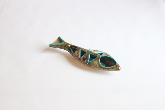 Image 1 of Elio Schiavon Abstract Ceramic Fish Sculpture Italy 1950S